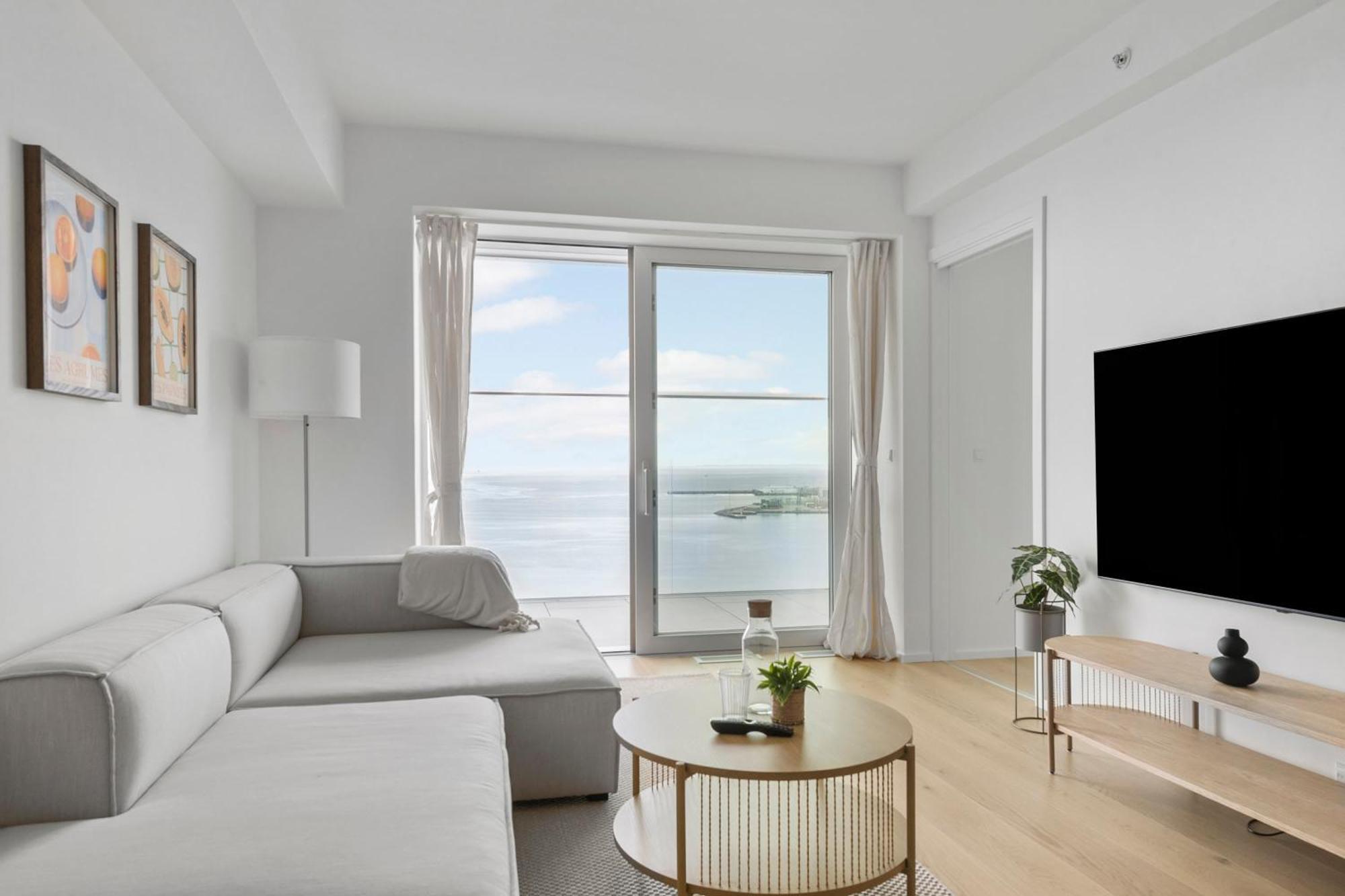 Ferienwohnung Endless Ocean Views With Private Balcony Århus Exterior foto